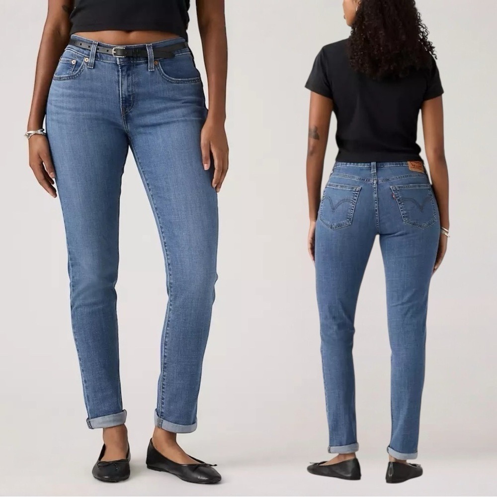 LEVI'S Women's Mid-Rise Boyfriend Ankle Jeans, Size 32